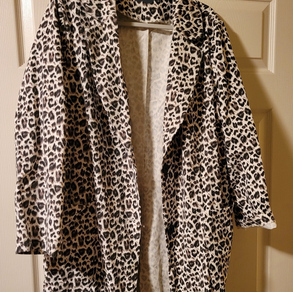 Leopard Print Coat